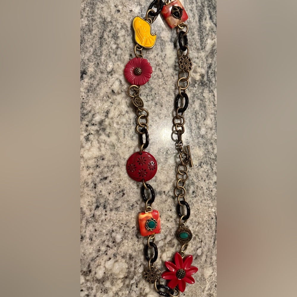 LUCKY BRAND charm necklace statement necklace unique Valentine’s Day gift